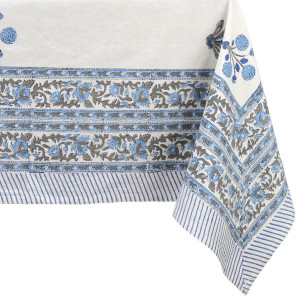 Bluebell Lane Floral Tablecloth - 8-10 seater, a practical fabric accent for dressing and protecting a household surface